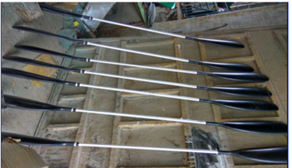 FRP Kayak Paddle with Aluminium Pipe